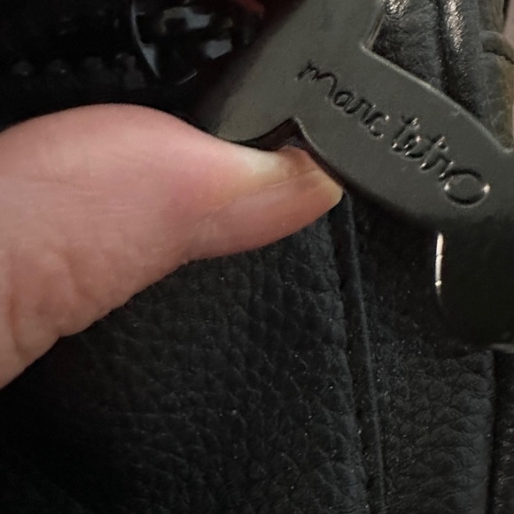 Marc Tetro Mini Backpack French Bulldog Dog Black Faux Leather – Like New - Picture 2 of 8